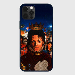 Чехол для iPhone 12 Pro Michael Jackson: Pop King, цвет: 3D-черный