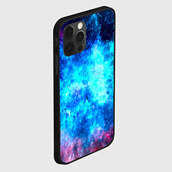 Чехол для iPhone 12 Pro Голубая вселенная, цвет: 3D-черный — фото 2