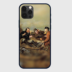 Чехол для iPhone 12 Pro Русские охотники, цвет: 3D-черный