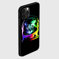 Чехол для iPhone 12 Pro Кот космонавт, цвет: 3D-черный — фото 2