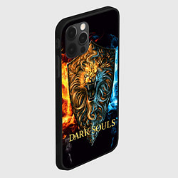 Чехол для iPhone 12 Pro Dark Souls: Lion Shield, цвет: 3D-черный — фото 2