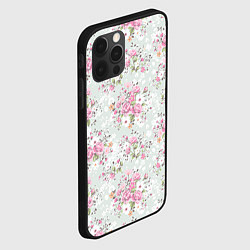 Чехол для iPhone 12 Pro Flower pattern, цвет: 3D-черный — фото 2