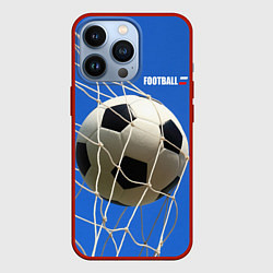 Чехол для iPhone 13 Pro Футбол - гол, цвет: 3D-красный