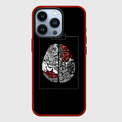 Чехол для iPhone 13 Pro Twenty one pilots: brain, цвет: 3D-красный