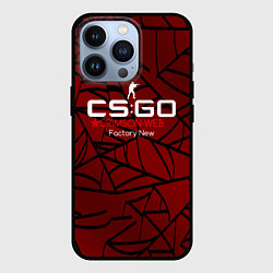 Чехол для iPhone 13 Pro Cs:go - Crimson Web Style Factory New Кровавая пау, цвет: 3D-черный