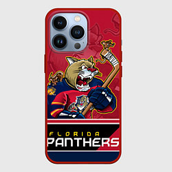 Чехол для iPhone 13 Pro Florida Panthers, цвет: 3D-красный