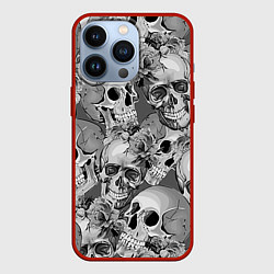 Чехол для iPhone 13 Pro Хэллуин 8, цвет: 3D-красный