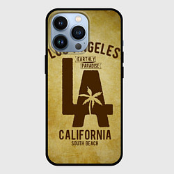 Чехол для iPhone 13 Pro Лос-Анджелес, цвет: 3D-черный