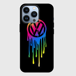 Чехол для iPhone 13 Pro Volkswagen, цвет: 3D-черный