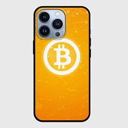 Чехол для iPhone 13 Pro Bitcoin Orange, цвет: 3D-черный