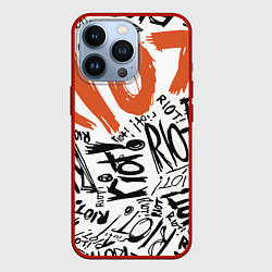 Чехол для iPhone 13 Pro Paramore: Riot, цвет: 3D-красный