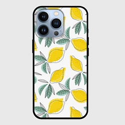 Чехол для iPhone 13 Pro Лимончики, цвет: 3D-черный