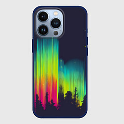Чехол для iPhone 13 Pro Северное сияние, цвет: 3D-тёмно-синий