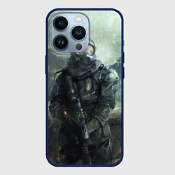 Чехол для iPhone 13 Pro STALKER, цвет: 3D-тёмно-синий