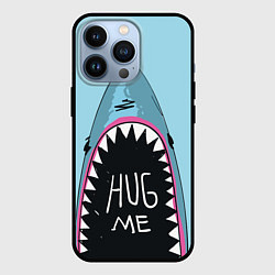 Чехол для iPhone 13 Pro Shark: Hug me, цвет: 3D-черный