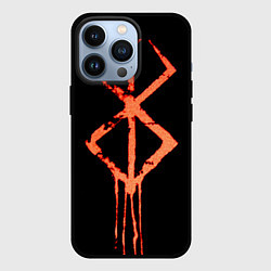 Чехол для iPhone 13 Pro Берсерк Клеймо символ, цвет: 3D-черный
