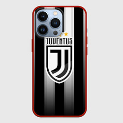 Чехол для iPhone 13 Pro Juventus FC: New logo, цвет: 3D-красный