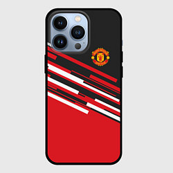 Чехол для iPhone 13 Pro Man UTD FC: Sport Line 2018, цвет: 3D-черный