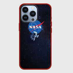 Чехол для iPhone 13 Pro NASA: Hello World, цвет: 3D-красный