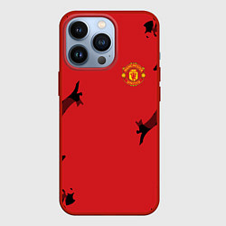 Чехол для iPhone 13 Pro FC Manchester United: Red Original, цвет: 3D-красный