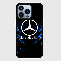 Чехол для iPhone 13 Pro Mercedes-Benz: Blue Anger, цвет: 3D-черный