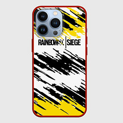 Чехол для iPhone 13 Pro Rainbow Six Siege: Yellow, цвет: 3D-красный