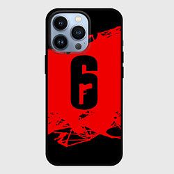Чехол для iPhone 13 Pro R6S: Red Outbreak, цвет: 3D-черный