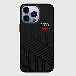 Чехол для iPhone 13 Pro Audi: Grey Collection, цвет: 3D-черный