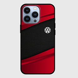 Чехол для iPhone 13 Pro Volkswagen: Red Sport, цвет: 3D-черный