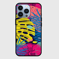 Чехол для iPhone 13 Pro Тропическая мода, цвет: 3D-черный