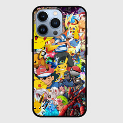 Чехол для iPhone 13 Pro Pokemon Bombing, цвет: 3D-черный