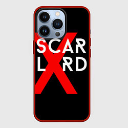 Чехол для iPhone 13 Pro Scarlxrd Logo, цвет: 3D-красный