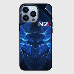 Чехол для iPhone 13 Pro Mass Effect: Blue Armor N7, цвет: 3D-черный