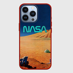 Чехол для iPhone 13 Pro NASA on Mars, цвет: 3D-красный