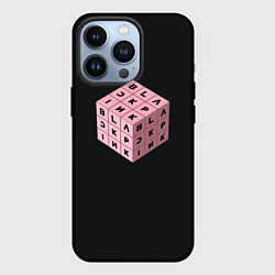 Чехол для iPhone 13 Pro Black Pink Cube, цвет: 3D-черный