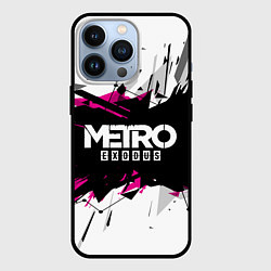 Чехол для iPhone 13 Pro Metro: Exodus Purple, цвет: 3D-черный