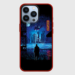 Чехол для iPhone 13 Pro Blade Runner: Dark Night, цвет: 3D-красный