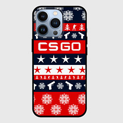 Чехол для iPhone 13 Pro CS:GO New Year, цвет: 3D-черный