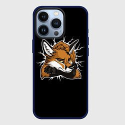 Чехол для iPhone 13 Pro Лис уверен, цвет: 3D-тёмно-синий