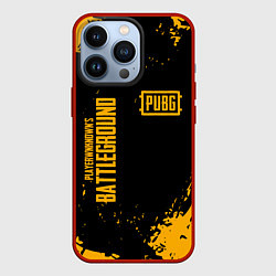 Чехол для iPhone 13 Pro PUBG: Black Fashion, цвет: 3D-красный