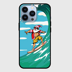 Чехол для iPhone 13 Pro Cool Santa, цвет: 3D-черный