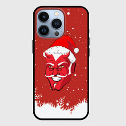 Чехол для iPhone 13 Pro Сатана Санта, цвет: 3D-черный