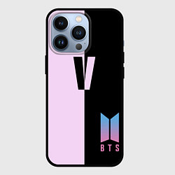 Чехол для iPhone 13 Pro BTS V, цвет: 3D-черный