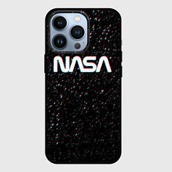Чехол для iPhone 13 Pro NASA: Space Glitch, цвет: 3D-черный