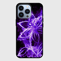 Чехол для iPhone 13 Pro Цветок Тьмы, цвет: 3D-черный