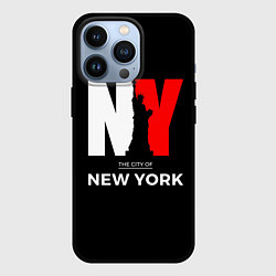 Чехол для iPhone 13 Pro New York City, цвет: 3D-черный