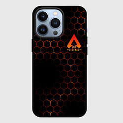 Чехол для iPhone 13 Pro Apex Legends: Orange Carbon, цвет: 3D-черный