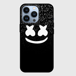 Чехол для iPhone 13 Pro Marshmello Black, цвет: 3D-черный