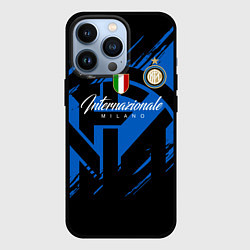 Чехол для iPhone 13 Pro Интер Милан логотипы, цвет: 3D-черный