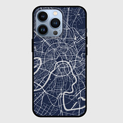 Чехол для iPhone 13 Pro Карта Москвы, цвет: 3D-черный